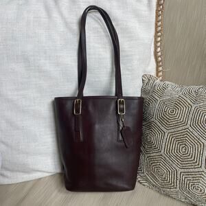 Coach Legacy Day Tote Bucket Bag | Mahogany Glove-Tanned Leather 9803 Y2K
